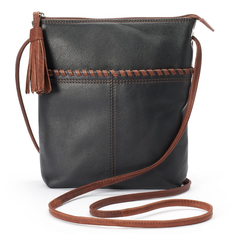 ili Leather Tassel Crossbody Bag, Multicolor