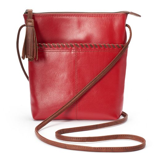 ili Leather Tassel Crossbody Bag