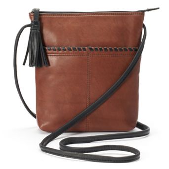 ili Leather Tassel Crossbody Bag
