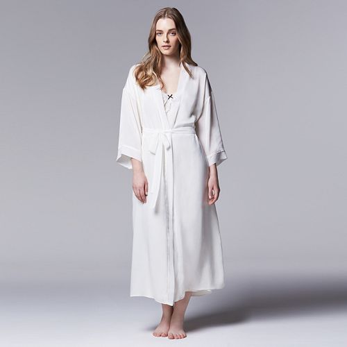 Plus Size Simply Vera Vera Wang Dream Bridal Long Charmeuse