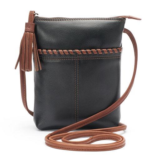 kohls crossbody leather bags