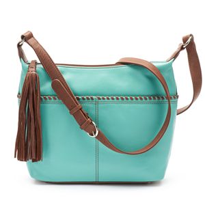 ili Leather Tassel Hobo