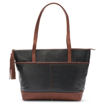 ili Leather Whipstich Tote