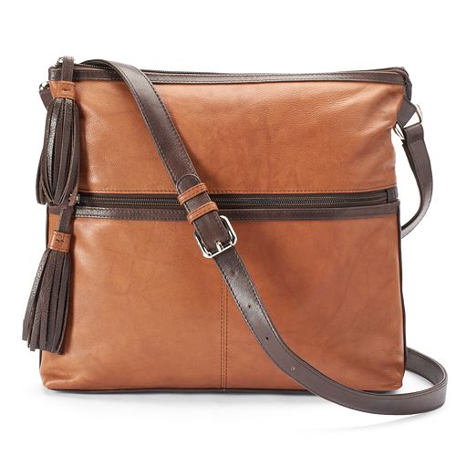ili Leather Tassled Crossbody Bag