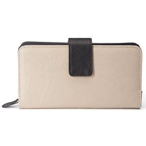 Women's Croft & Barrow® Leather Tab Clutch Wallet