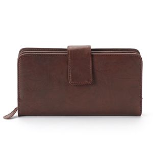 Women's Croft & Barrow® Leather Tab Clutch Wallet