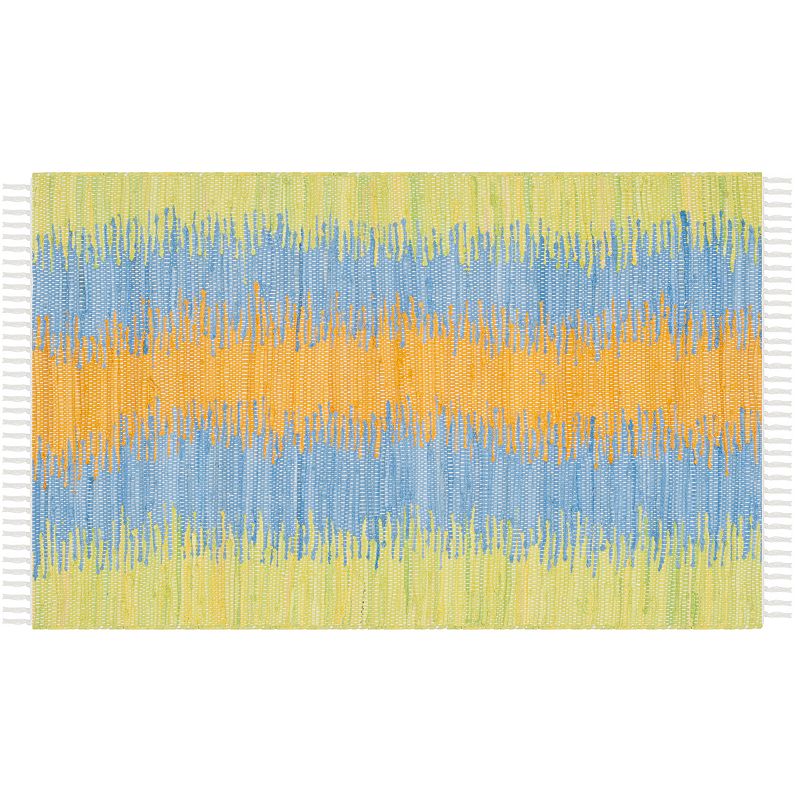 Safavieh Montauk Apollo Abstract Handcrafted Flatweave Rug, Green, 6X9 Ft