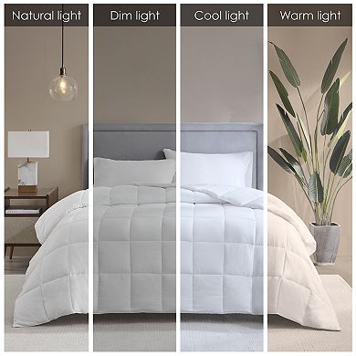 Sleep Philosophy Medium Warmth 300 Thread Cotton Down Alternative Featherless Comforter