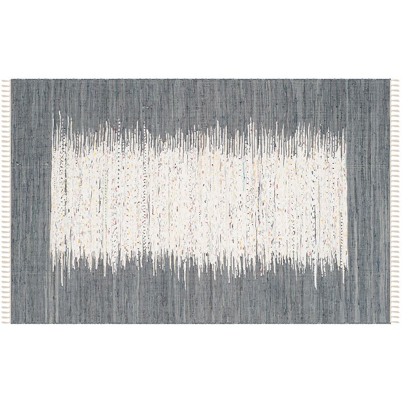 Safavieh Montauk Linden Abstract Handcrafted Flatweave Rug, Grey, 2X8 Ft