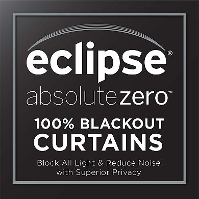 eclipse Absolute Zero Bradley 100% Blackout 1-Panel Window Curtain