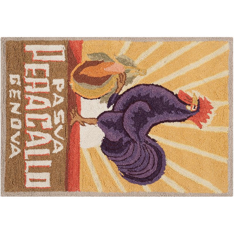 Safavieh Chelsea Rooster Hand Hooked Wool Rug - 18 x 26, Multicolor, 