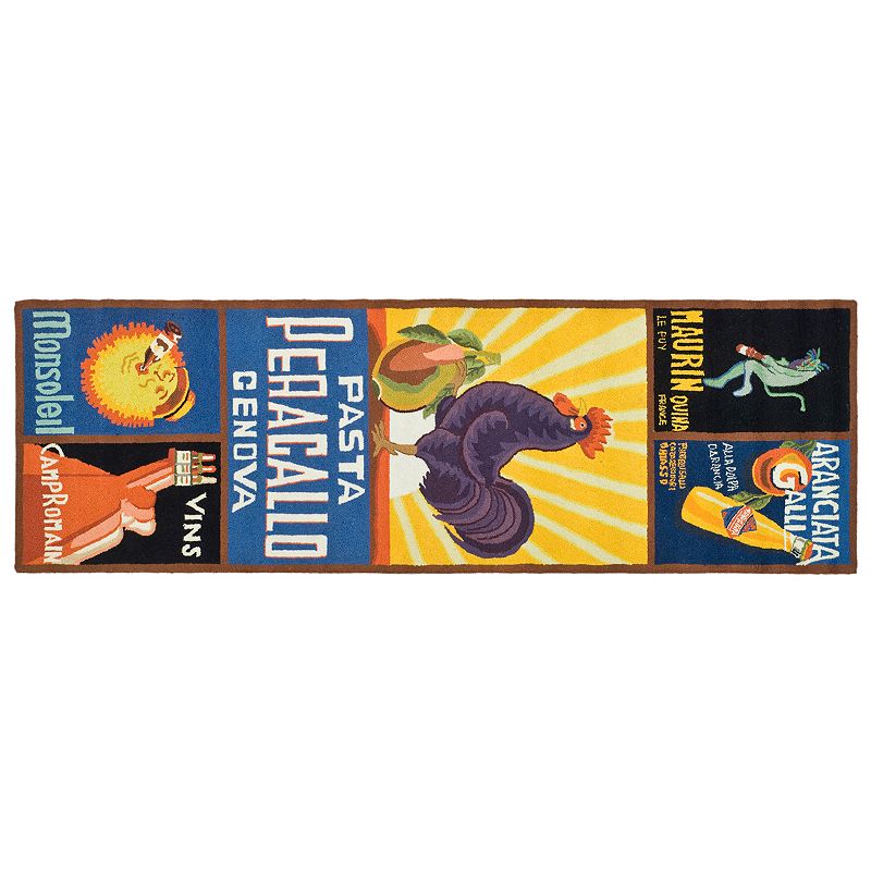 Safavieh Chelsea Rooster Hand Hooked Wool Rug, Multicolor, 2.5X6 Ft