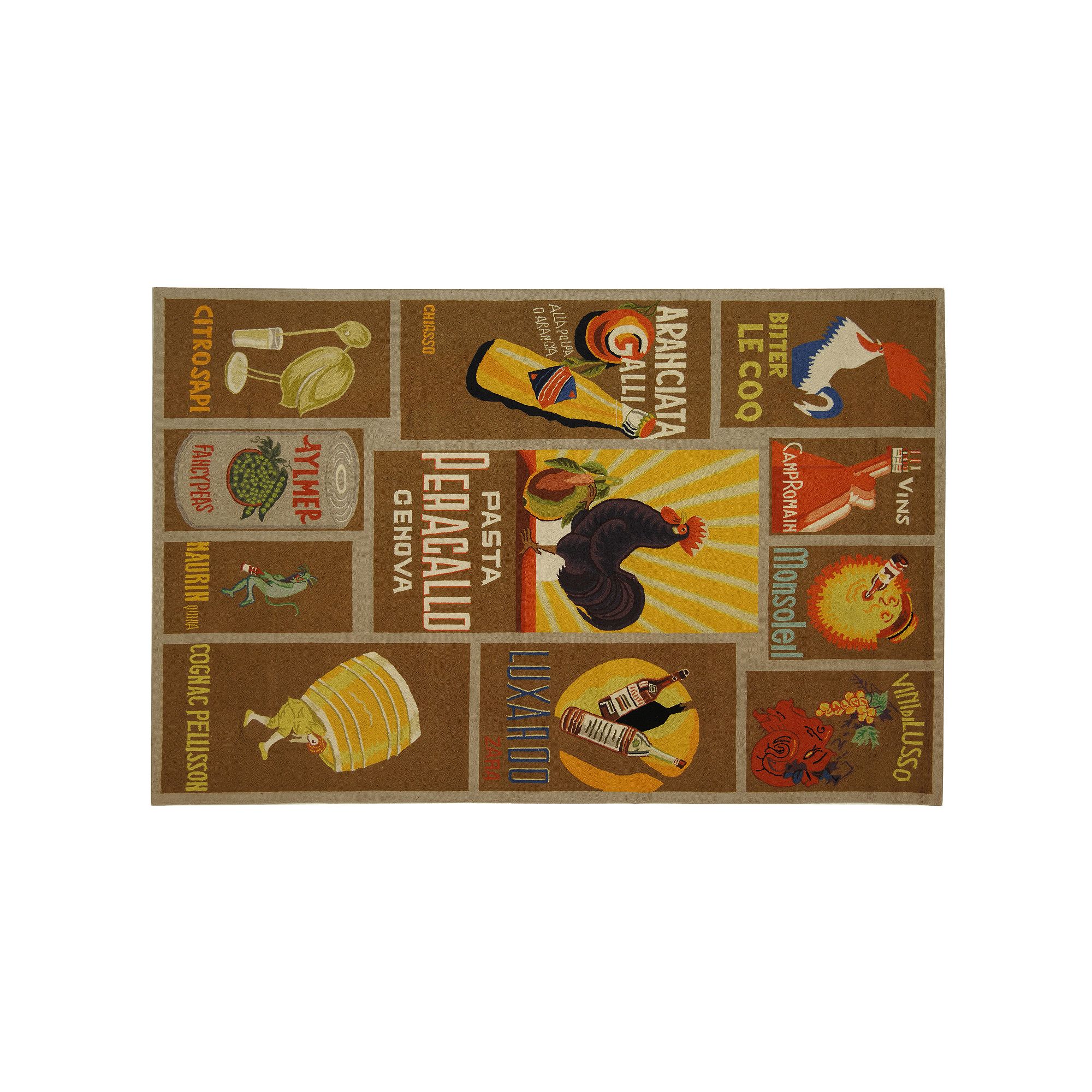 Safavieh Chelsea Rooster Hand Hooked Wool Rug, Brown