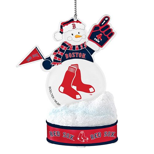 Boston Red Sox LED Snowman Ornament
