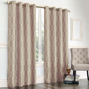 Regent Court Gramercy Embroidered Faux-Silk Curtain