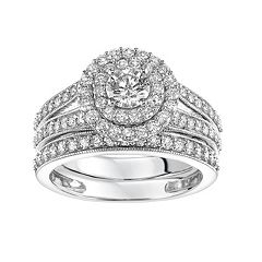 Simply Vera Vera Wang 14k White Gold 1 1/4 Carat T.W. Diamond