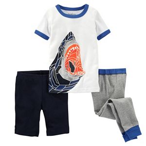 Baby Boy OshKosh B'gosh® Glow-in-the-Dark 3-pc. Shark Pajama Set