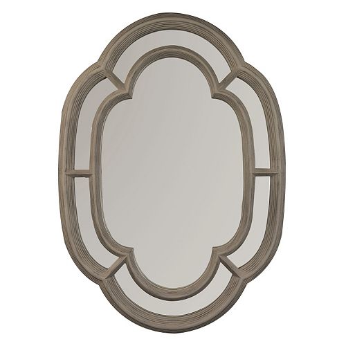 Belle Maison Ornate Oval Wall Mirror