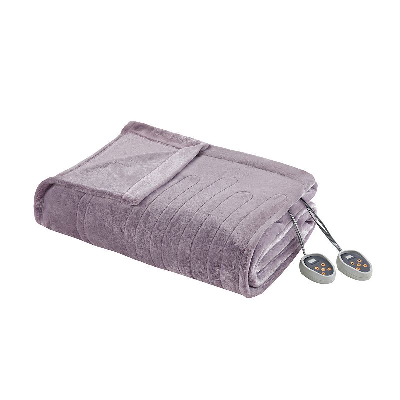 Beautyrest Plush Heated Electric Blanket, Lt Purple, King