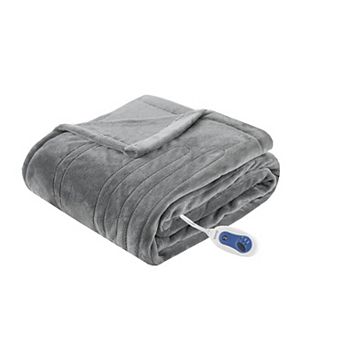 Beautyrest Plush Oversized Electric Heated Throw Blanket