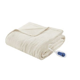 Beautyrest Plush Oversized Electric Heated Throw Blanket