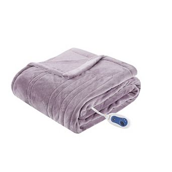 Beautyrest Plush Oversized Electric Heated Throw Blanket