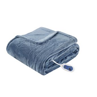 Beautyrest Plush Oversized Electric Heated Throw Blanket