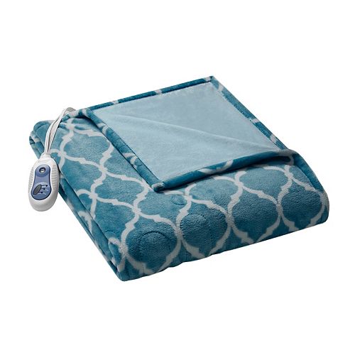 Beautyrest Oversized Ogee Heated Throw