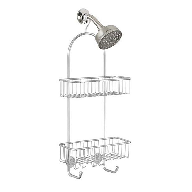 IDESIGN Classico 2 Shower Caddy XL Satin 68945 - The Home Depot