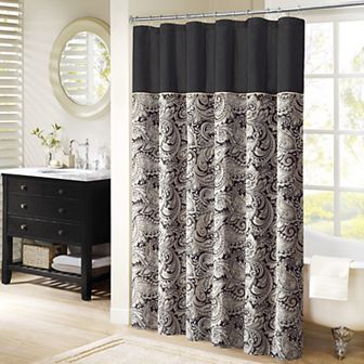 Madison Park Whitman Jacquard Shower Curtain