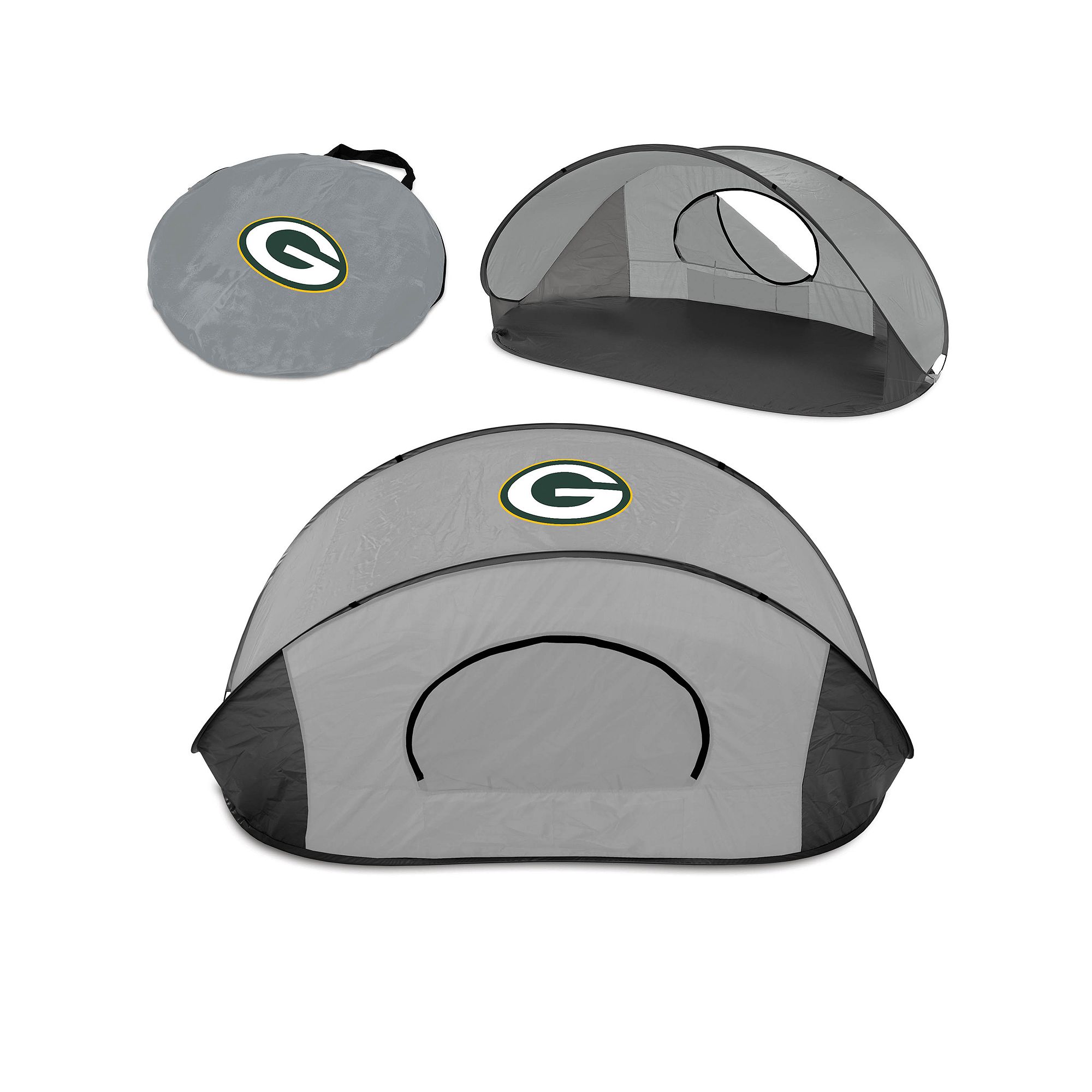 Picnic Time Green Bay Packers Manta Sun Shelter, Black