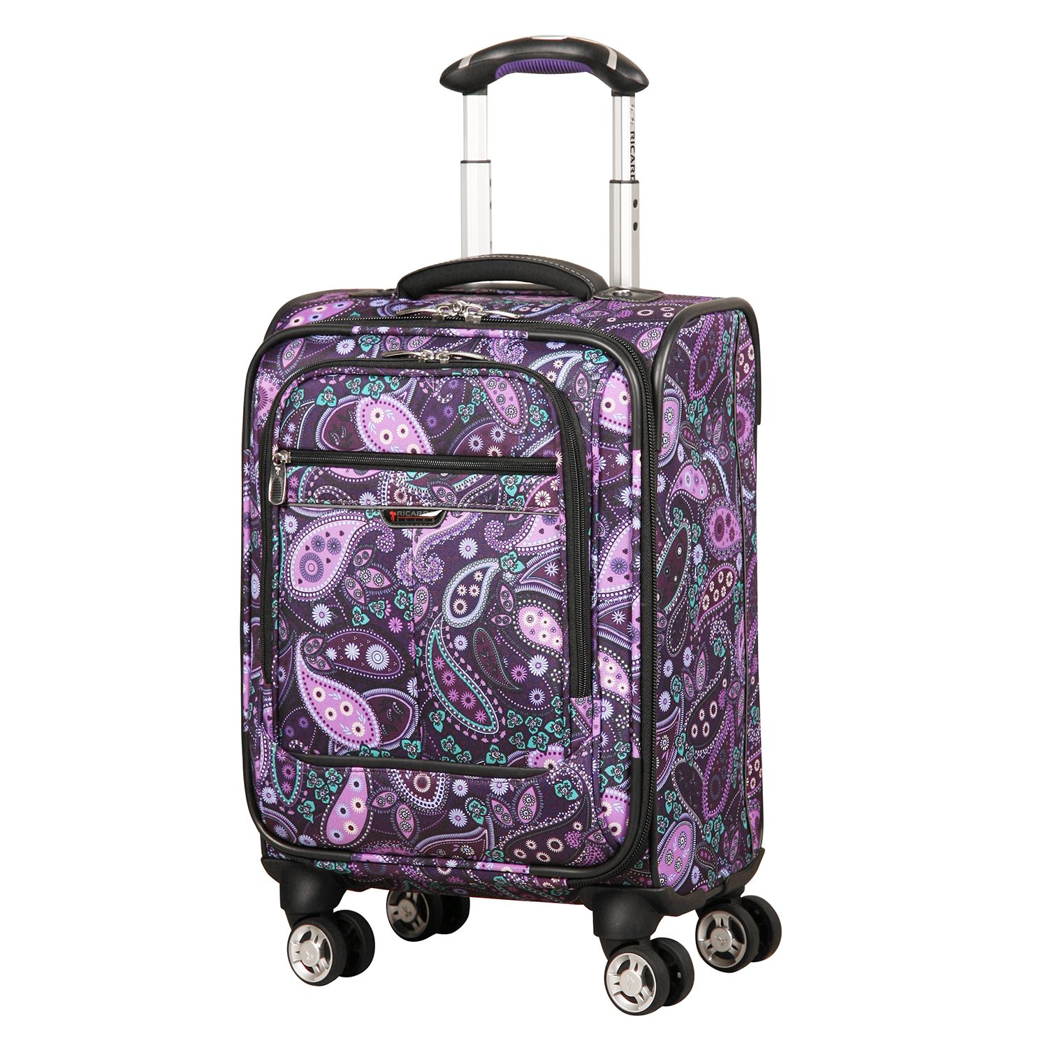 london fog purple paisley luggage