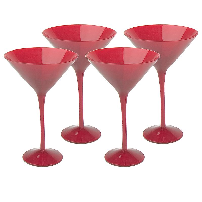 UPC 635452136443 product image for Artland 4-pc. Midnight Rouge Martini Glass Set, Red | upcitemdb.com