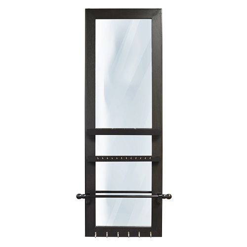 New View Over The Door Mirror Jewelry Organizer
