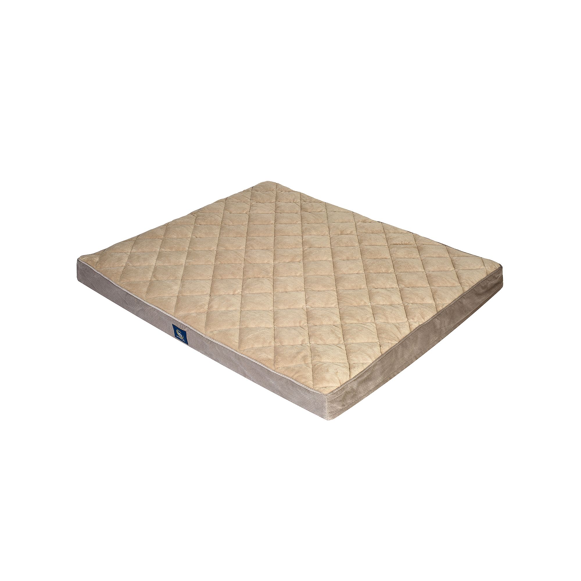 Serta® Ortho Foam Quilted Pillowtop Pet Bed, Gray