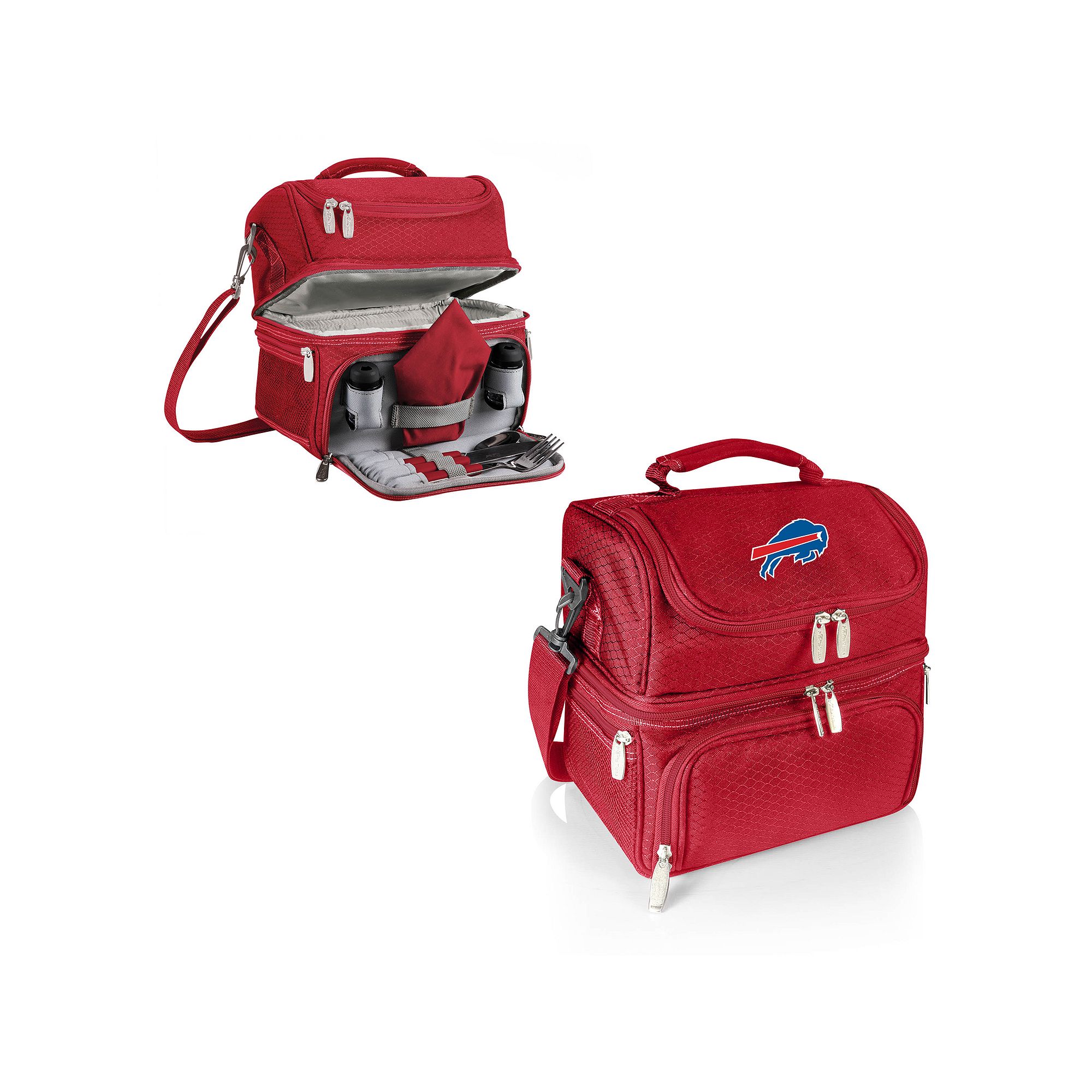 Picnic Time Buffalo Bills Pranzo 7-Piece Insulated Cooler Lunch Tote Set, R