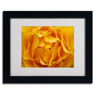 ''Hypnotic Yellow Rose'' Framed Wall Art