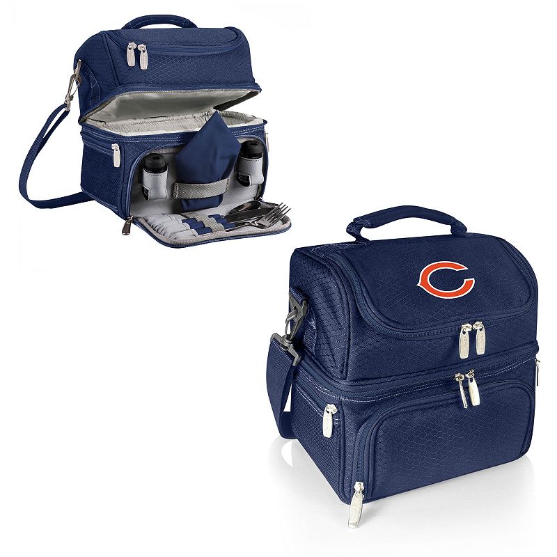 Picnic Time Chicago Bears Pranzo 7-Piece Insulated Cooler Lunch Tote Set, Blue