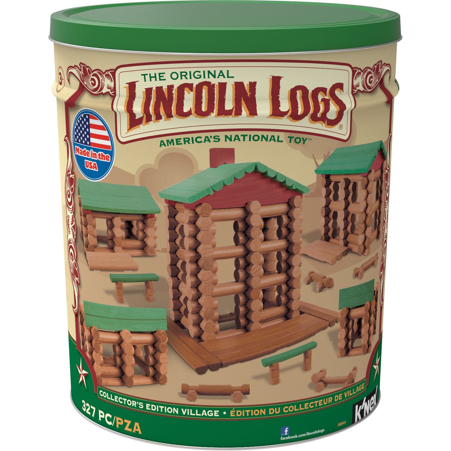 lincoln logs anniversary tin
