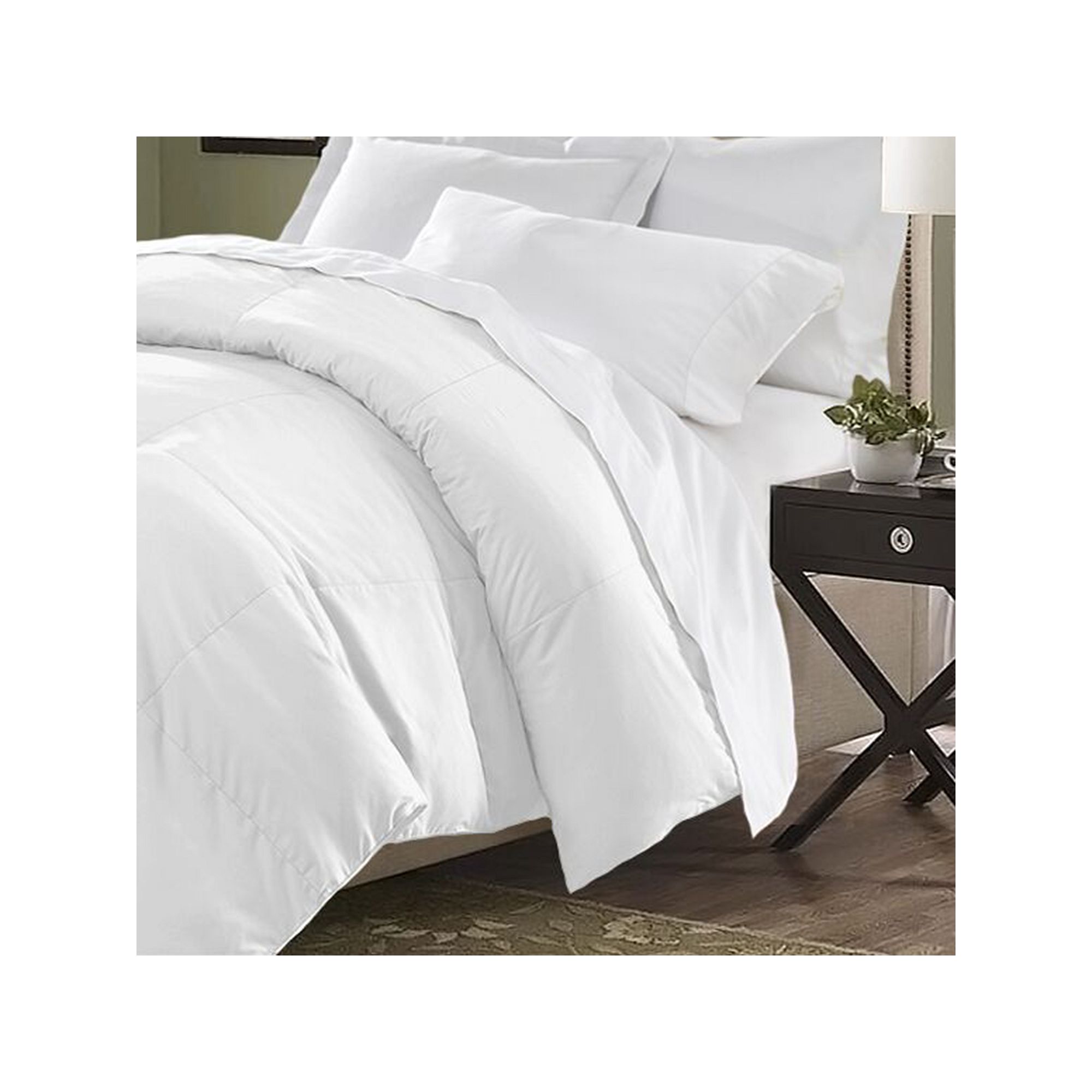 Kathy Ireland Essentials Microfiber Down Comforter, White