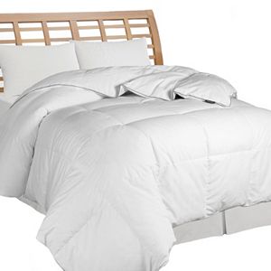 All Season Microfiber Stripe Down Comforter