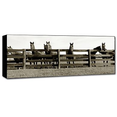 ''Thoroughbreds'' Canvas Wall Art