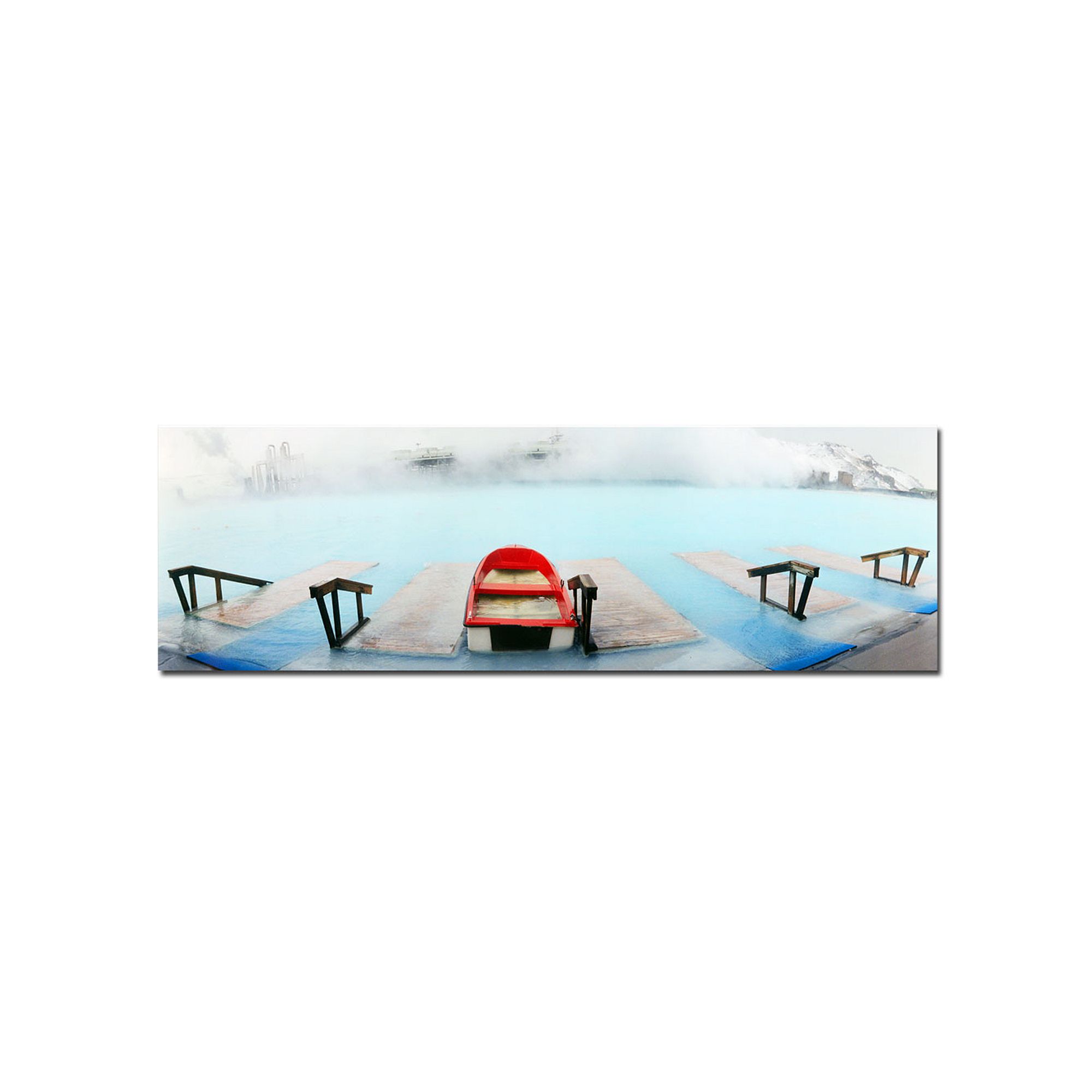 Iceland Canvas Wall Art, Blue