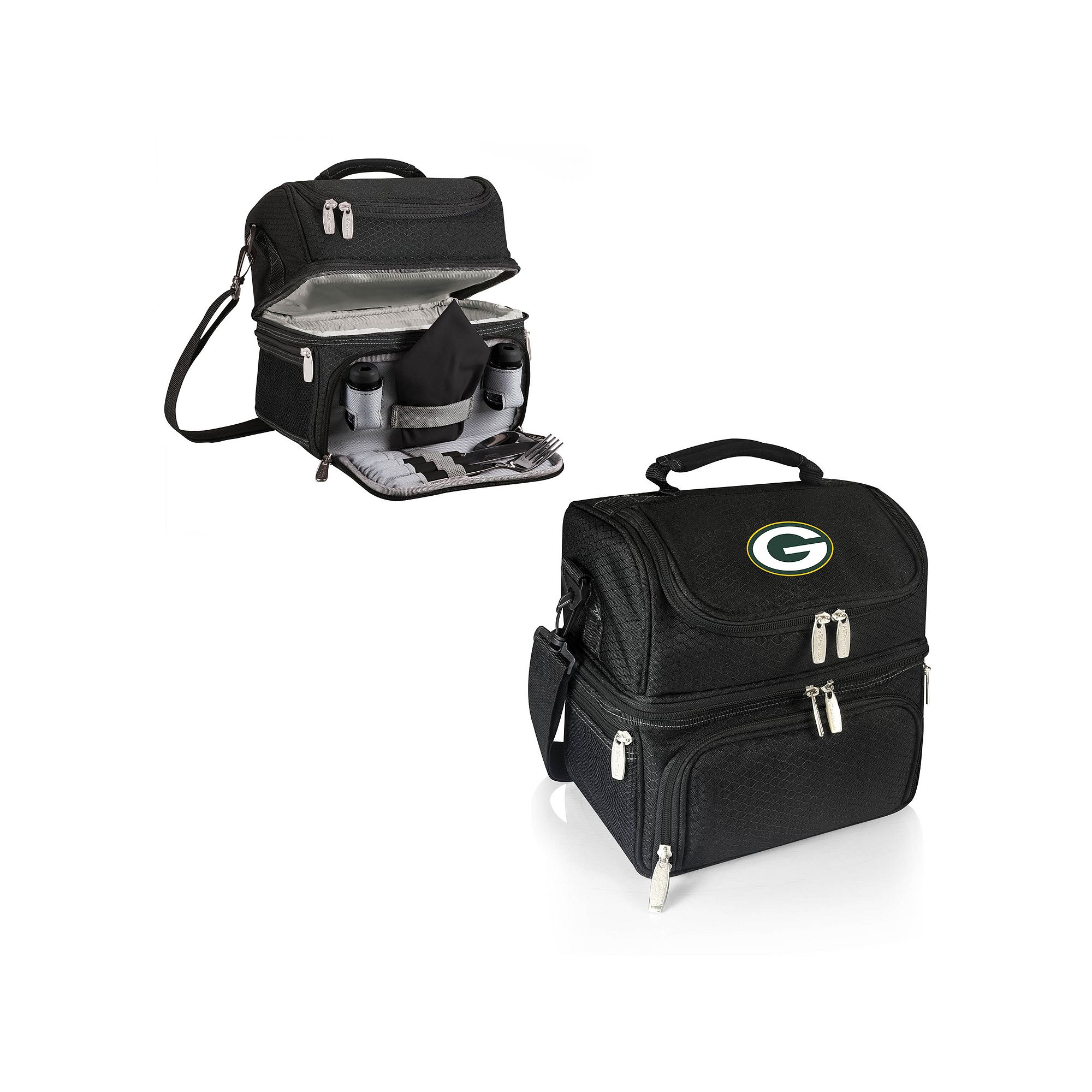 Picnic Time Green Bay Packers Pranzo 7-Piece Insulated Cooler Lunch Tote Se