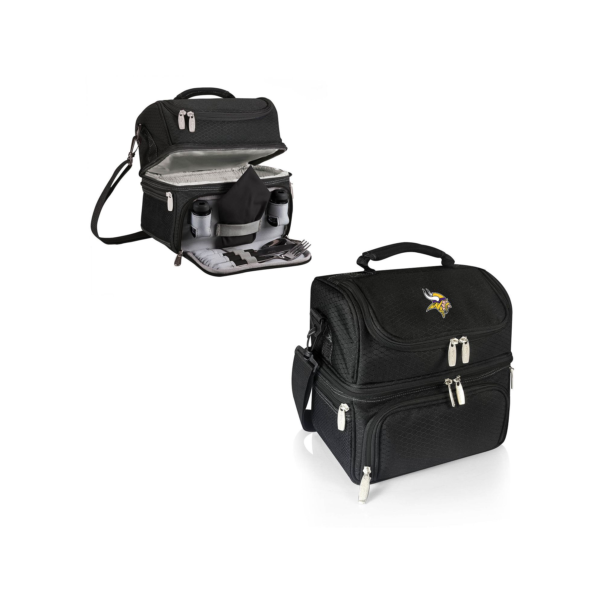 Picnic Time Minnesota Vikings Pranzo 7-Piece Insulated Cooler Lunch Tote Se