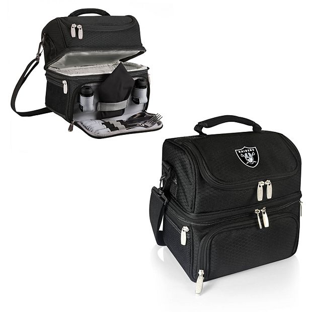 Picnic Time Oakland Raiders Pranzo 7 Piece Insulated Cooler Lunch Tote Set