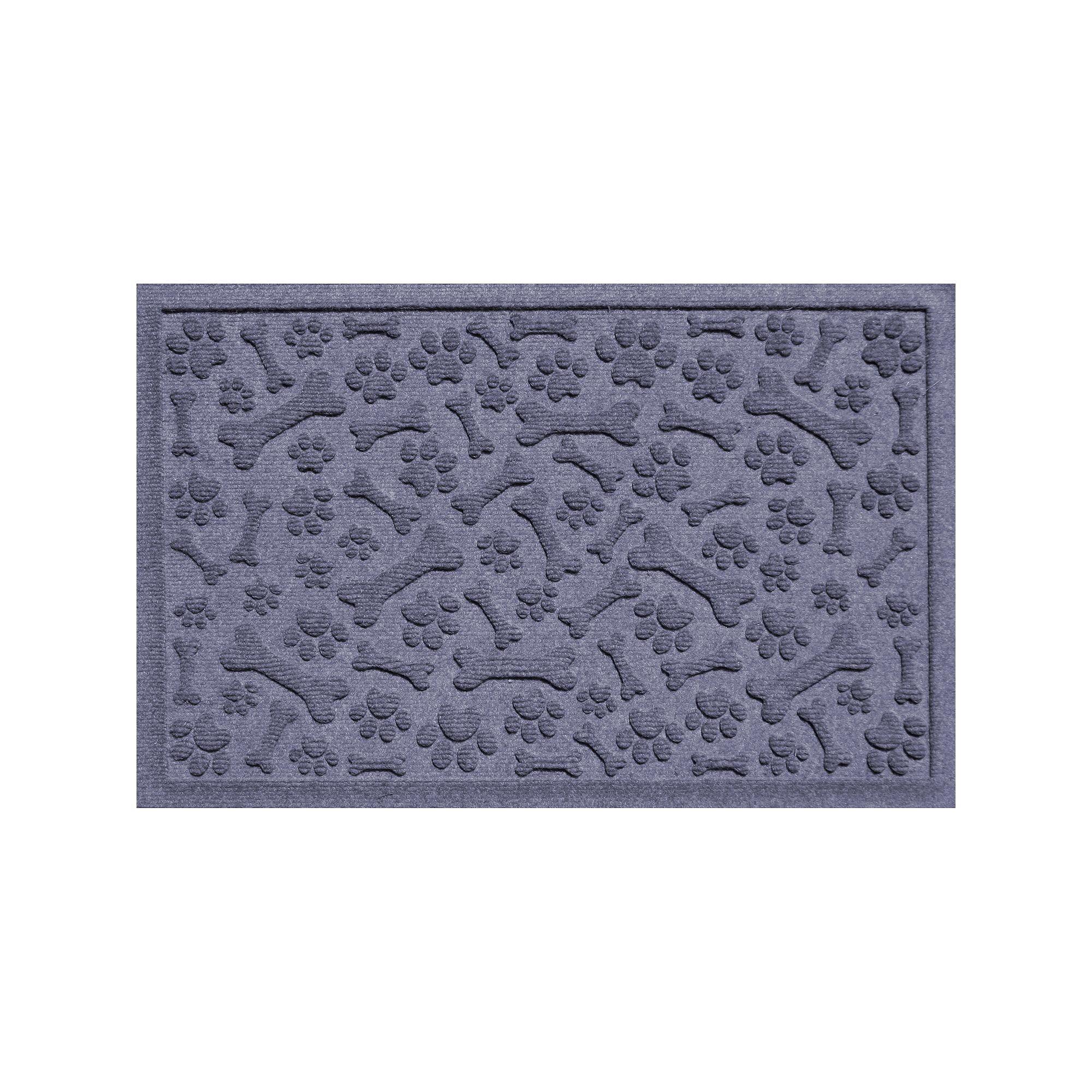 Waterhog Paws & Bones Indoor Outdoor Pet Mat, Bluestone