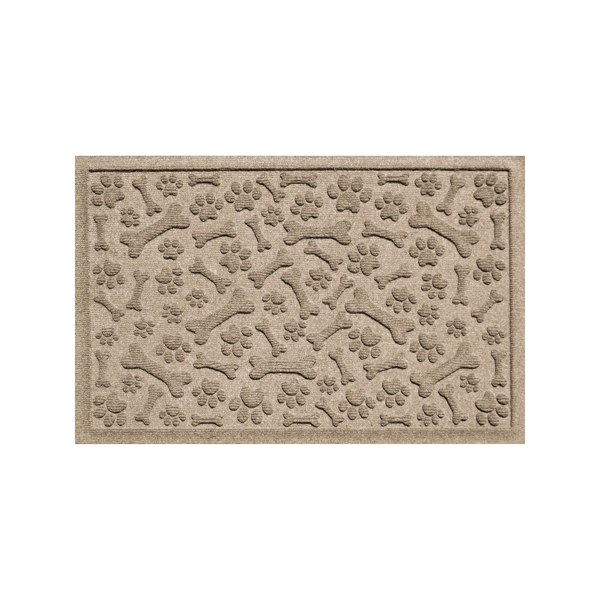 Waterhog Paws & Bones Indoor Outdoor Pet Mat, Green