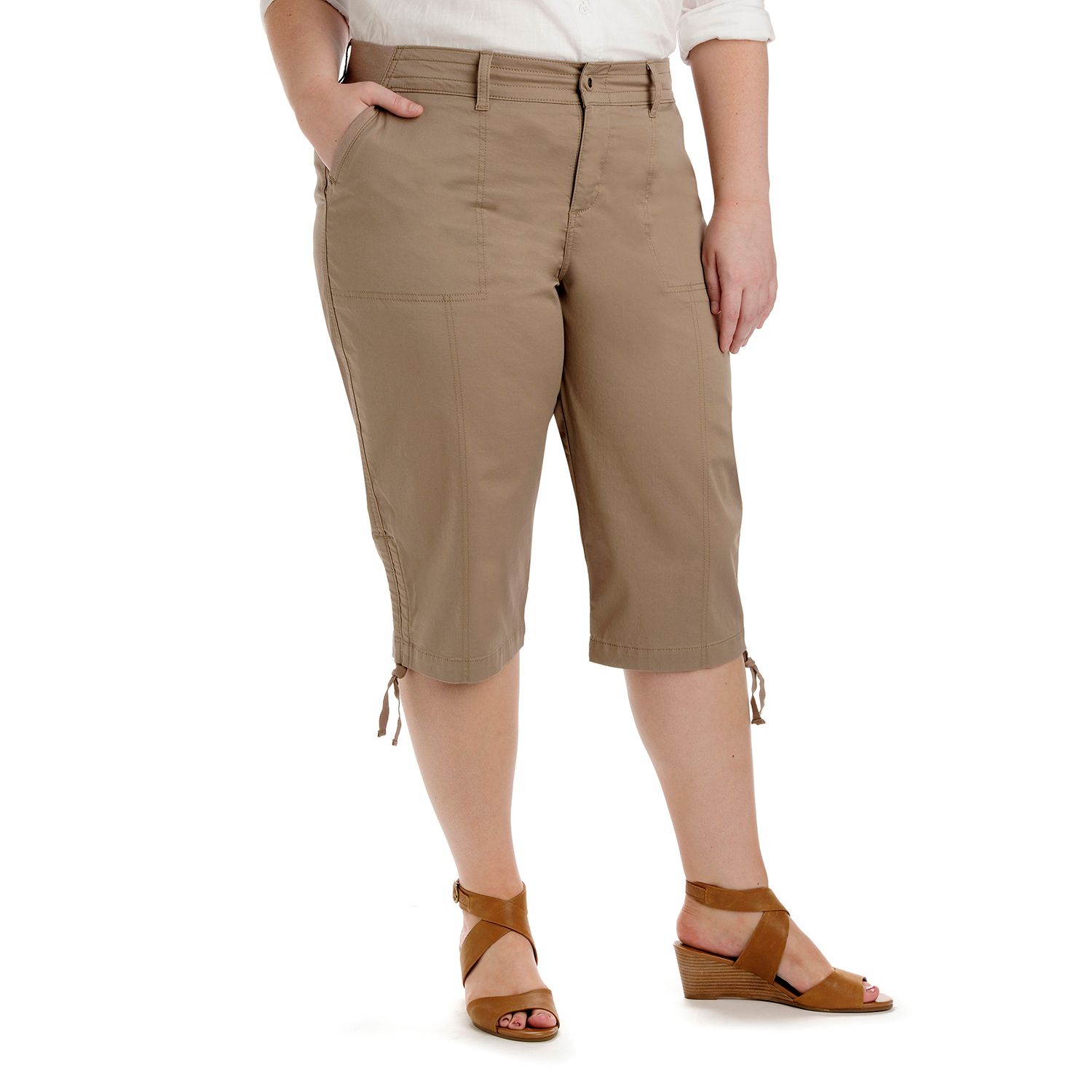 lee relaxed fit capris kohls