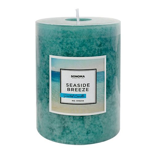 SONOMA Goods for Life™ 3 x 4 Seaside Breeze Pillar Candle